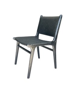 Dining: Maya Plush Dining Chair (Black Rattan)