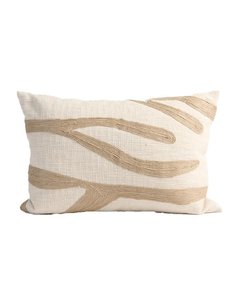 Textiles: Zanth Cushion - Ivory/Natural
