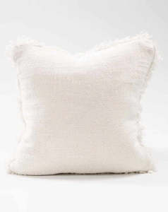 Bedouin Linen Cushion - Ivory 50x50