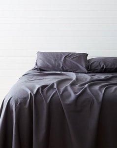 Textiles: Eucalyptus Sheet Set Charcoal