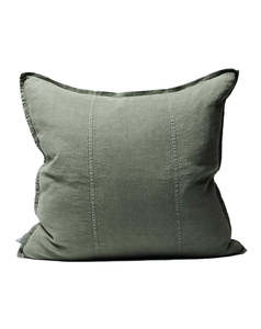 In Stock Cushions Excluding Sale Items: Luca Linen Cushion Khaki 60x60