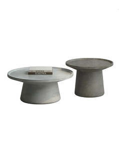 Sale Furniture: Milano Pedestal Coffee Tables (Set of 2)