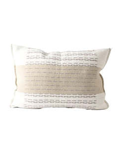 Hagen Cushion - Off White/Slate