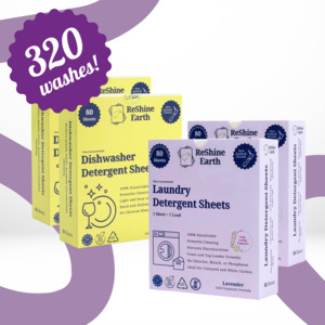 Bundle: Bundle Duo Pack, Laundry and Dishwasher Detergent Sheets, 320 Washes