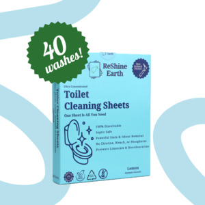 Toilet Cleaning Detergent Sheets, 40 Washes