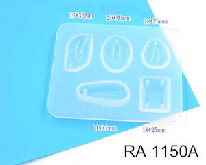 DIY Silicone Resin Moulds Earrings Pendant Epoxy Casting Moulds - 26