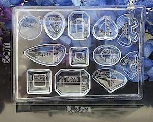 Earrings Pendant Moulds: Clear Transparent DIY Silicone Resin Moulds Pendant Epoxy Casting Moulds - 23