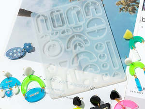 DIY Silicone Resin Moulds Earrings Pendant Epoxy Casting Moulds - 20
