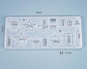 DIY Silicone Resin Moulds Earrings Pendant Epoxy Casting Moulds - 13