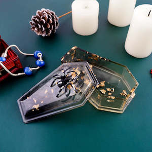 Resin Casting Vampire Coffin Moulds Set for DIY Craft Halloween Decoration - 2