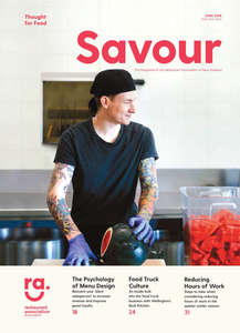Products: Savour magazine - issue 5, June 2018 - Restaurant Association of New Zealand