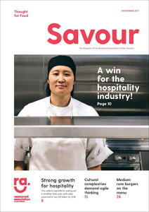 Products: Savour magazine - issue 2, September 2017 - Restaurant Association of New Zealand