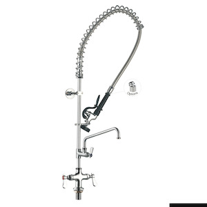 Taps and Rinse Jets: Sunmixer Pre Rinse Unit with Add-on faucet and 305mm Swing Nozzle T98001-2