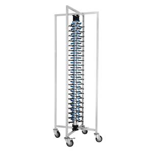 Trolleys: Vogue Mobile Plate Rack 84 Plates
