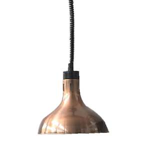 Heat Lamps: F.E.D Pull Down Heat Lamp Antique Copper 290Mm Round HYWCL12