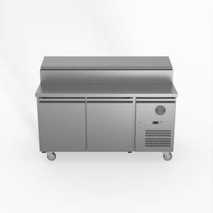 Salad Bar Fridge: Thermaster Fed-X S/S Two Door Sandwich Counter XSS8C15S2V