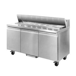 Salad Bar Fridge: Thermaster Three Door Sandwich Bar SLB150