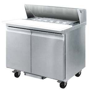 Salad Bar Fridge: Thermaster Two Door Sandwich Bar SLB120