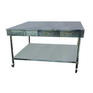 Commercial Kitchen Cabinets: Modular Systems Workbench With 4 Drawer Each Side SWBD10-1800