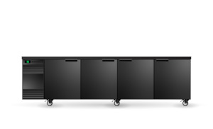 Skope: Skope BackBar 4 Solid Swing Door SlimLine Fridge