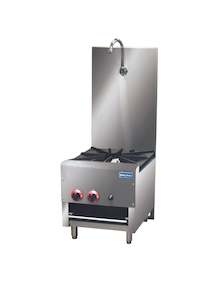 Commercial Gas Cooktop: GasMax Gasmax Dual Ring Burner Single Hob With Faucet RB-1B