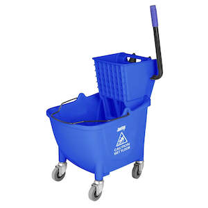 Jantex: Jantex 30ltr Mop Bucket with Foot Pedal release - Blue FW869