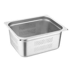 Vogue: Vogue Stainless Steel Perforated 1/2 Gastronorm Tray 150mm K846-A