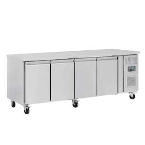 Polar U-Series 4 Door Counter Fridge 449Ltr
