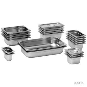 F E D Stainless Steel Gastronorm Pans: F.E.D (1 Pack) GN13150