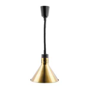 Heat Lamps: Apuro Retractable Conical Heat Lamp Shade Gold Finish