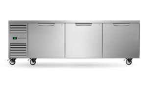 Under Bench Fridge: Skope Skope Three Solid Door Underbench GN2/1 Fridge 768L - PG21.UBR.3.SD