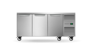 Under Bench Fridge: Skope Skope ProSpec Three Solid Door Underbench GN 1/1 Right Hand Fridge 447L - PG11.UBR.3.SD.RH