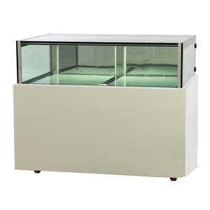 White marble chocolate display with storage 1200x800x1100mm - DS1200V