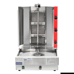 Gasmax: GasMax Semi-automatic 3 Burner LPG Kebab Machine - KB-3LPG