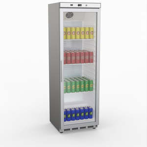 Thermaster: Thermaster Display Fridge With Glass Door HR400G S/S