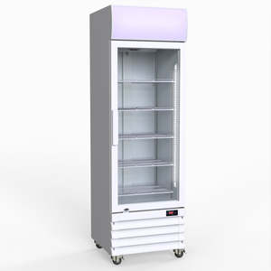 Thermaster: Thermaster Single Glass Door Colourbond Upright Drink Fridge LG-370GE