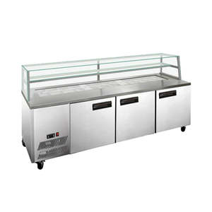 Salad Bar Fridge: SCB/21 three door DELUXE Sandwich Bar
