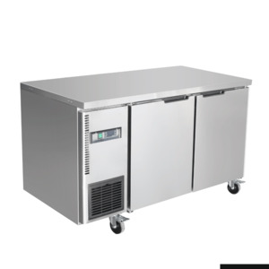 Under Bench Fridge: TS1200TN - Stainless Steel Double Door Workbench