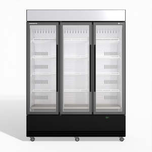 Food Displays: Skope BME1500N-AC 3 Glass Door Display or Storage Fridge Lit Sign