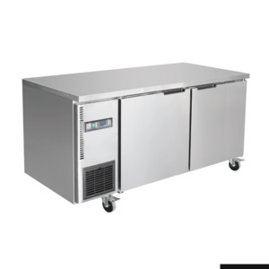 Thermaster Stainless Steel Double Door Workbench Freezer - TL1500BT