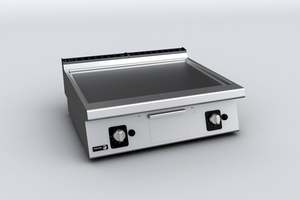 Benchtop Cooking: Fagor 700 series natural gas mild steel 2 zone fry top FTG7-10L
