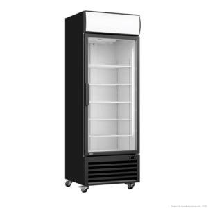 Thermaster Single Glass Door Colourbond Upright Drink Fridge - LG-370BP