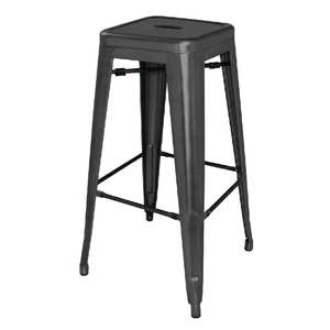 Cafe Bar Stool: Bolero High Metal Bar Stools Black (Pack of 4) DL881