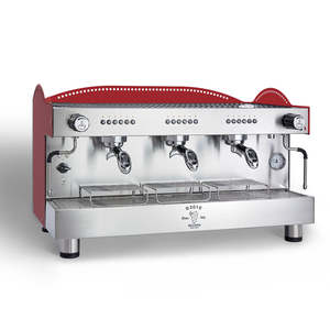 Bezzera: Bezzera 3L Red 3-Group Professional Espresso Machine BZB2016R3DE