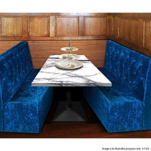 Fed: SL12-294S Lounge Single Blue Velvet 1100x600x1100