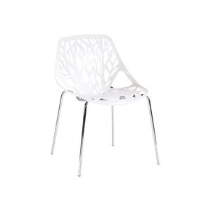 Fed: CX-PC001 Colourful Stylish Outdoor Polypropylene Chair (White)