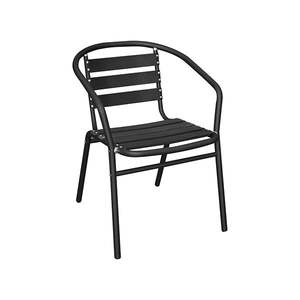 JB-AL001B Alfresco Aluminium Armchair (Black)