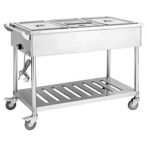 Fed: BMT3H Three Pan Heated Food Service Cart