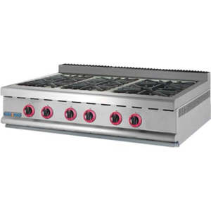 JZH-TRP-6 GasMAX Natural Gas Six Burner Top with Flame Failure
