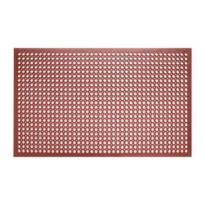 Jantex Rubber Grease-resistant Anti-Fatigue Mat Red - 1500 x 900mm GF017